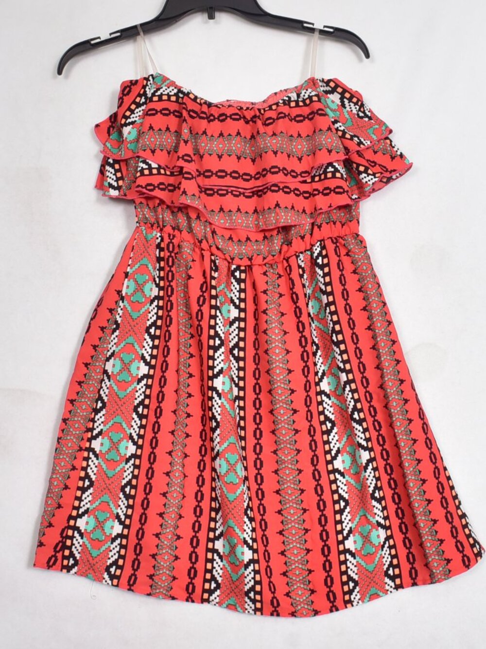 Yahada Women's Mini Dress Orange Size Large Made in the USA